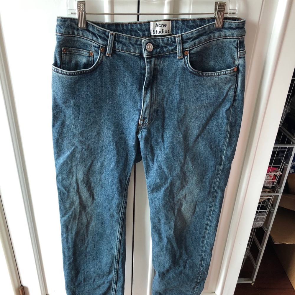 Acne Blue Boyfriend Jeans